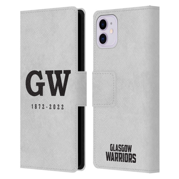 Glasgow Warriors Graphics GW 1872 Leather Book Wallet Case Cover For Apple iPhone 11