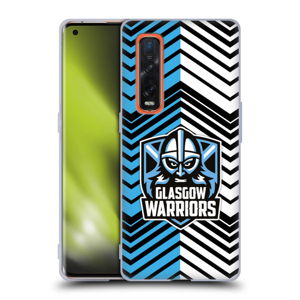 Glasgow Warriors Graphics White And Blue Soft Gel Case for OPPO Find X2 Pro 5G