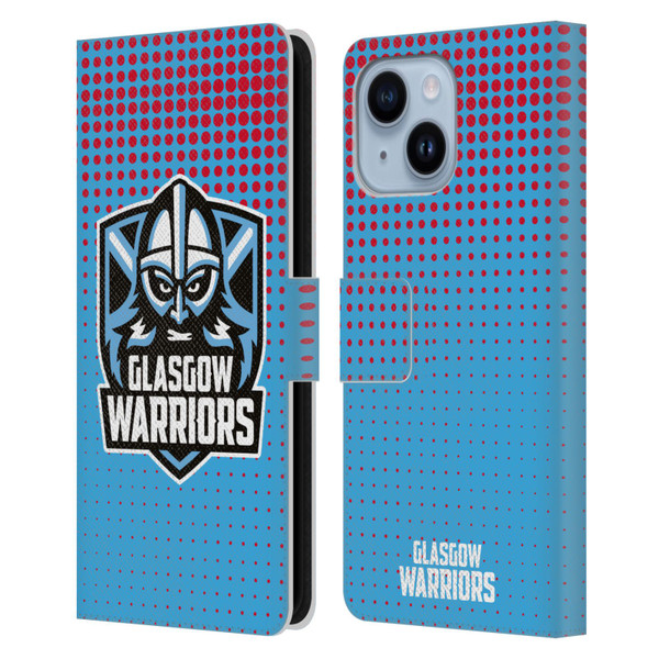 Glasgow Warriors Graphics Red And Blue Leather Book Wallet Case Cover For Apple iPhone 14 Plus