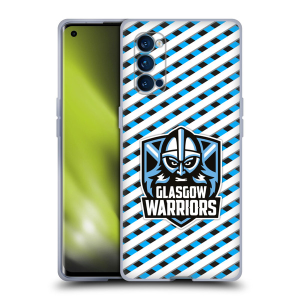 Glasgow Warriors Graphics Stripes Soft Gel Case for OPPO Reno 4 Pro 5G