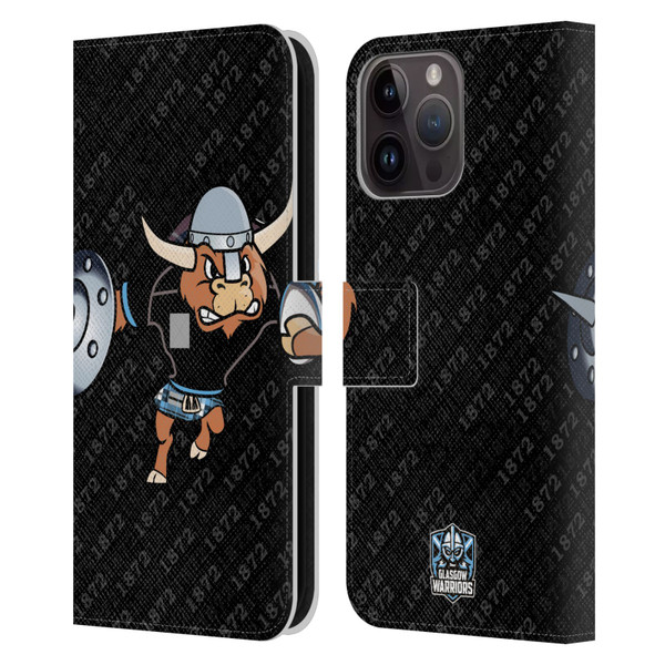 Glasgow Warriors Graphics 1872 Leather Book Wallet Case Cover For Apple iPhone 15 Pro Max