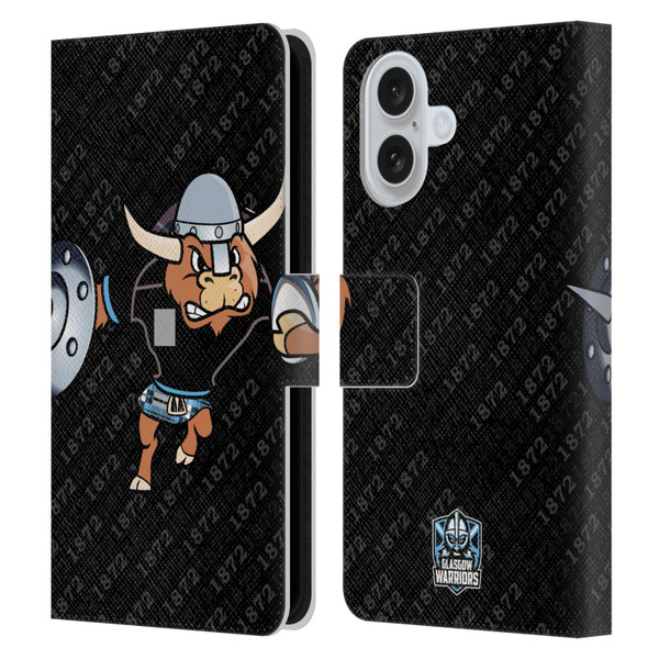 Glasgow Warriors Graphics 1872 Leather Book Wallet Case Cover For Apple iPhone 16