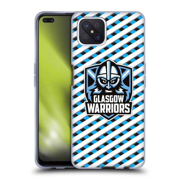 Glasgow Warriors Graphics Stripes Soft Gel Case for OPPO Reno4 Z 5G