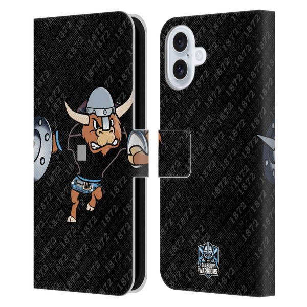 Glasgow Warriors Graphics 1872 Leather Book Wallet Case Cover For Apple iPhone 16 Plus