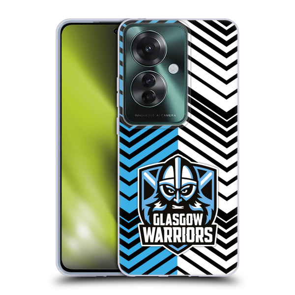 Glasgow Warriors Graphics White And Blue Soft Gel Case for OPPO Reno11 F 5G / F25 Pro 5G