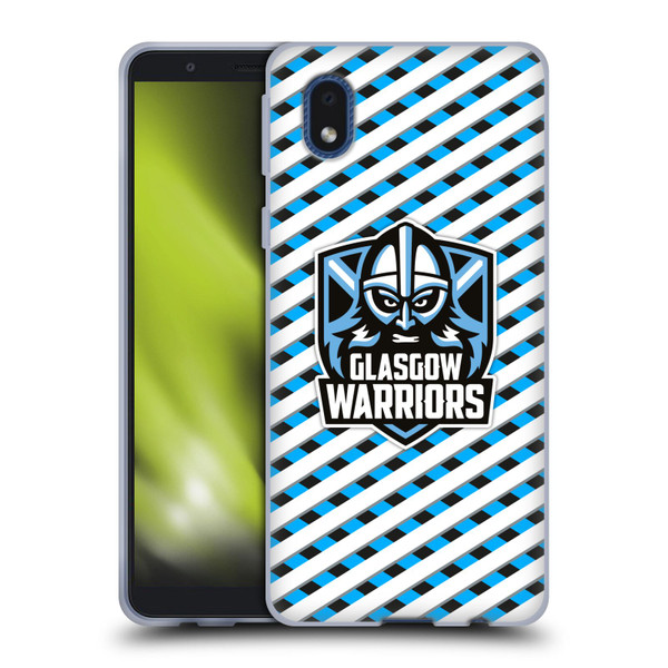 Glasgow Warriors Graphics Stripes Soft Gel Case for Samsung Galaxy A01 Core (2020)