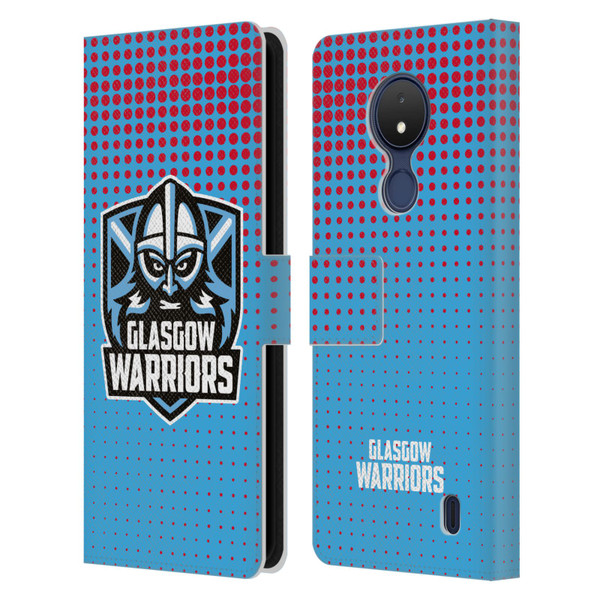Glasgow Warriors Graphics Red And Blue Leather Book Wallet Case Cover For Nokia C21