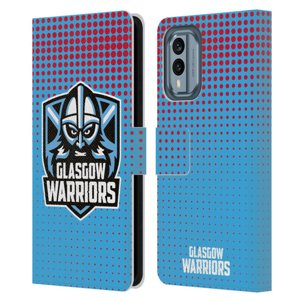 Glasgow Warriors Graphics Red And Blue Leather Book Wallet Case Cover For Nokia X30