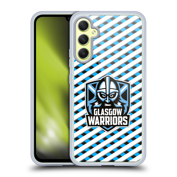 Glasgow Warriors Graphics Stripes Soft Gel Case for Samsung Galaxy A34 5G