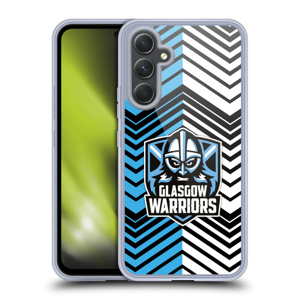 Glasgow Warriors Graphics White And Blue Soft Gel Case for Samsung Galaxy A54 5G