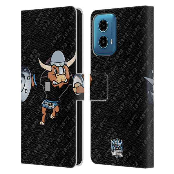 Glasgow Warriors Graphics 1872 Leather Book Wallet Case Cover For Motorola Moto G34 5G