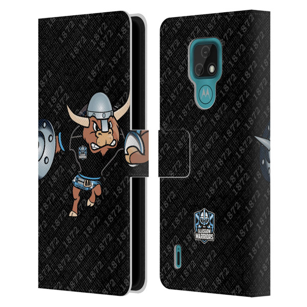 Glasgow Warriors Graphics 1872 Leather Book Wallet Case Cover For Motorola Moto E7