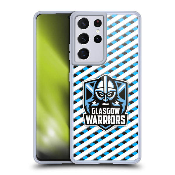 Glasgow Warriors Graphics Stripes Soft Gel Case for Samsung Galaxy S21 Ultra 5G