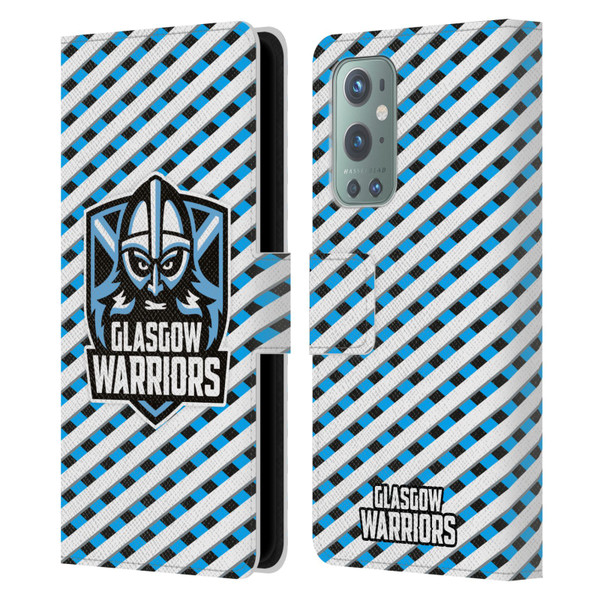 Glasgow Warriors Graphics Stripes Leather Book Wallet Case Cover For OnePlus 9