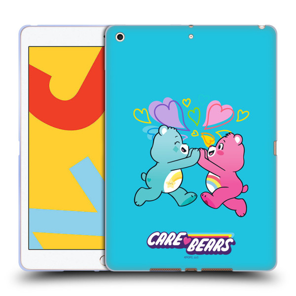 Care Bears Characters Funshine, Cheer And Grumpy Group 2 Soft Gel Case for Apple iPad 10.2 2019/2020/2021
