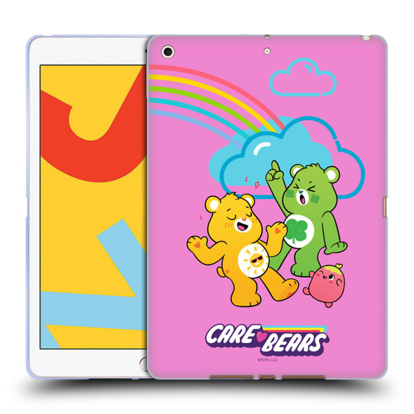 Care Bears Characters Funshine, Cheer And Grumpy Group Soft Gel Case for Apple iPad 10.2 2019/2020/2021