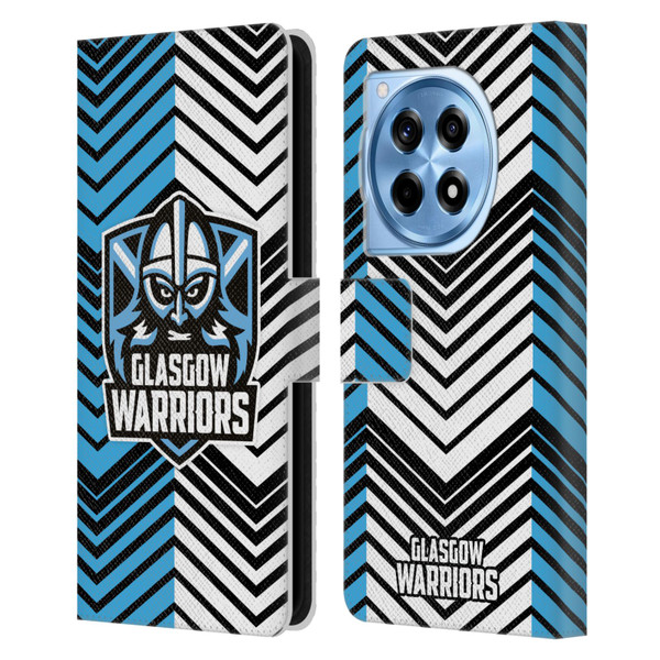 Glasgow Warriors Graphics White And Blue Leather Book Wallet Case Cover For OnePlus 12R
