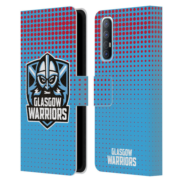 Glasgow Warriors Graphics Red And Blue Leather Book Wallet Case Cover For OPPO Find X2 Neo 5G