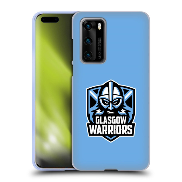 Glasgow Warriors Logo Plain Blue Soft Gel Case for Huawei P40 5G