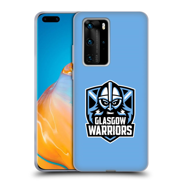 Glasgow Warriors Logo Plain Blue Soft Gel Case for Huawei P40 Pro / P40 Pro Plus 5G