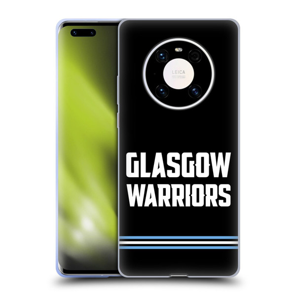 Glasgow Warriors Logo Text Type Black Soft Gel Case for Huawei Mate 40 Pro 5G