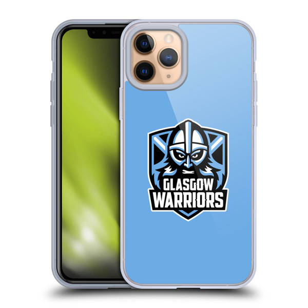 Glasgow Warriors Logo Plain Blue Soft Gel Case for Apple iPhone 11 Pro