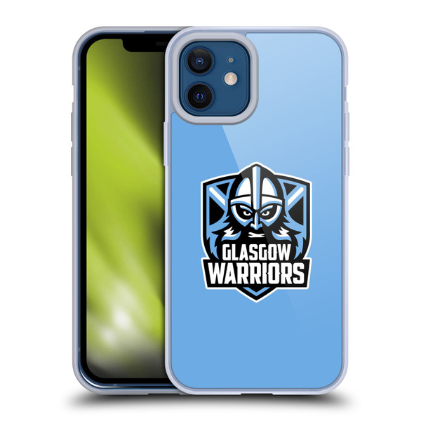 Glasgow Warriors Logo Plain Blue Soft Gel Case for Apple iPhone 12 / iPhone 12 Pro