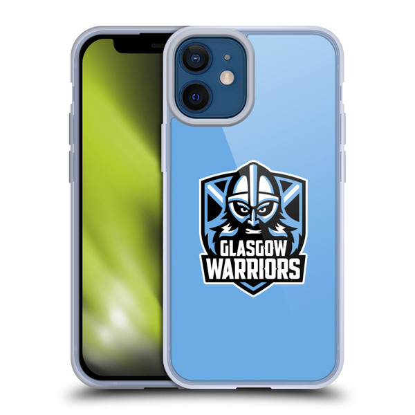 Glasgow Warriors Logo Plain Blue Soft Gel Case for Apple iPhone 12 Mini