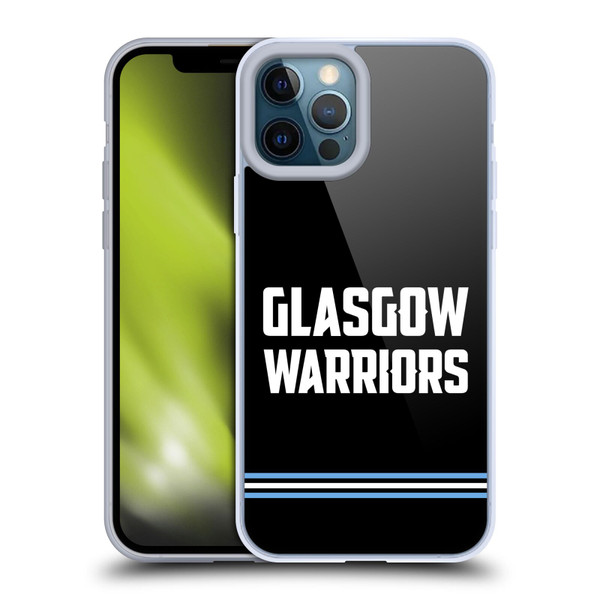 Glasgow Warriors Logo Text Type Black Soft Gel Case for Apple iPhone 12 Pro Max