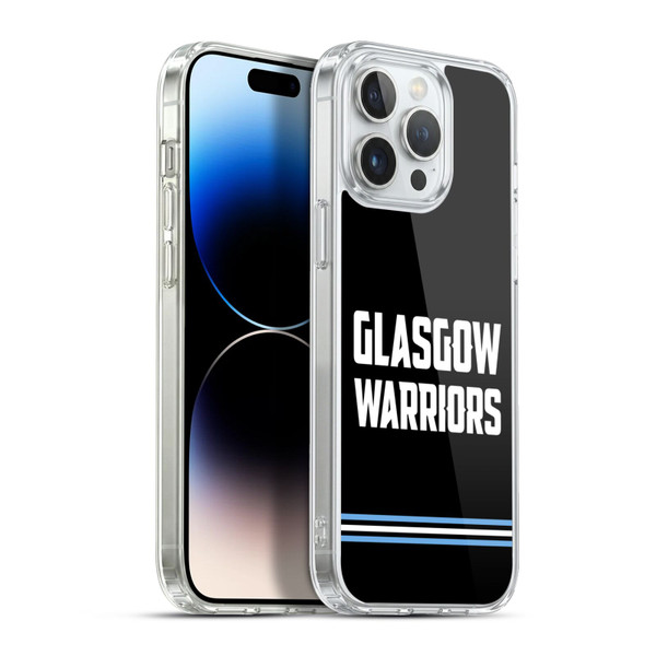 Glasgow Warriors Logo Text Type Black Soft Gel Case for Apple iPhone 13 Pro Max & MagSafe