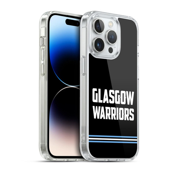 Glasgow Warriors Logo Text Type Black Soft Gel Case for Apple iPhone 13 Pro & MagSafe