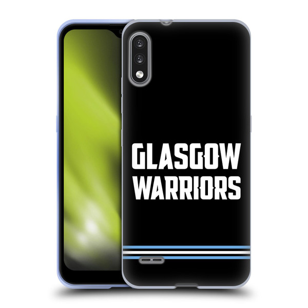 Glasgow Warriors Logo Text Type Black Soft Gel Case for LG K22