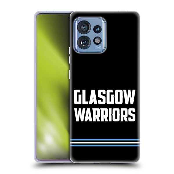 Glasgow Warriors Logo Text Type Black Soft Gel Case for Motorola Moto Edge 40 Pro