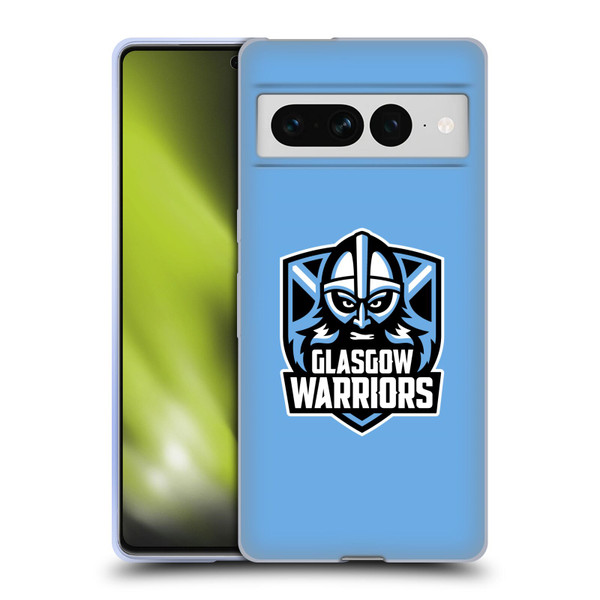Glasgow Warriors Logo Plain Blue Soft Gel Case for Google Pixel 7 Pro