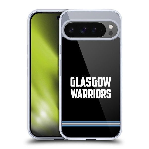 Glasgow Warriors Logo Text Type Black Soft Gel Case for Google Pixel 9 Pro XL