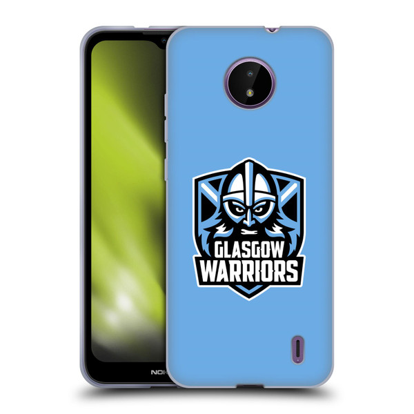 Glasgow Warriors Logo Plain Blue Soft Gel Case for Nokia C10 / C20