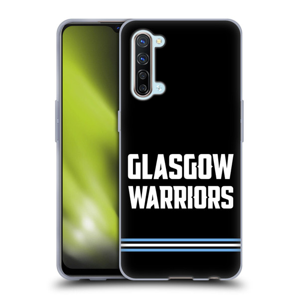 Glasgow Warriors Logo Text Type Black Soft Gel Case for OPPO Find X2 Lite 5G