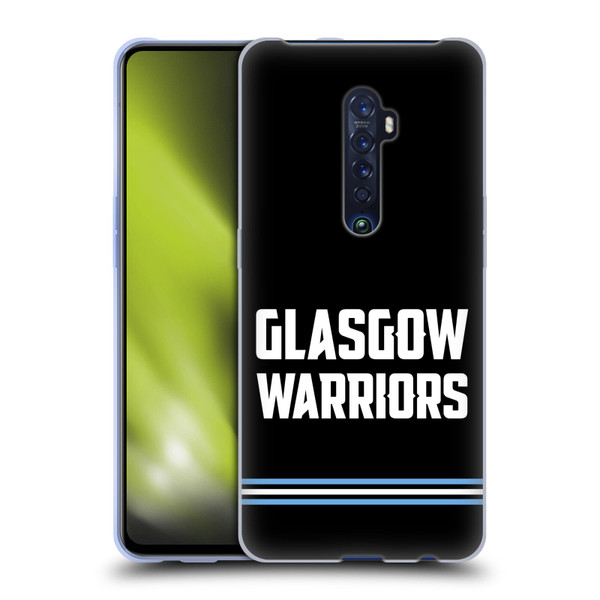 Glasgow Warriors Logo Text Type Black Soft Gel Case for OPPO Reno 2