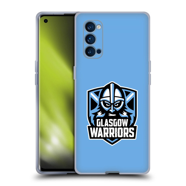 Glasgow Warriors Logo Plain Blue Soft Gel Case for OPPO Reno 4 Pro 5G