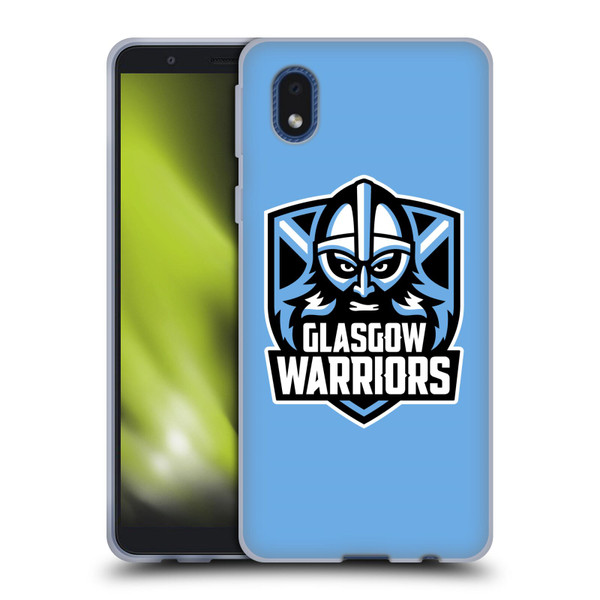 Glasgow Warriors Logo Plain Blue Soft Gel Case for Samsung Galaxy A01 Core (2020)