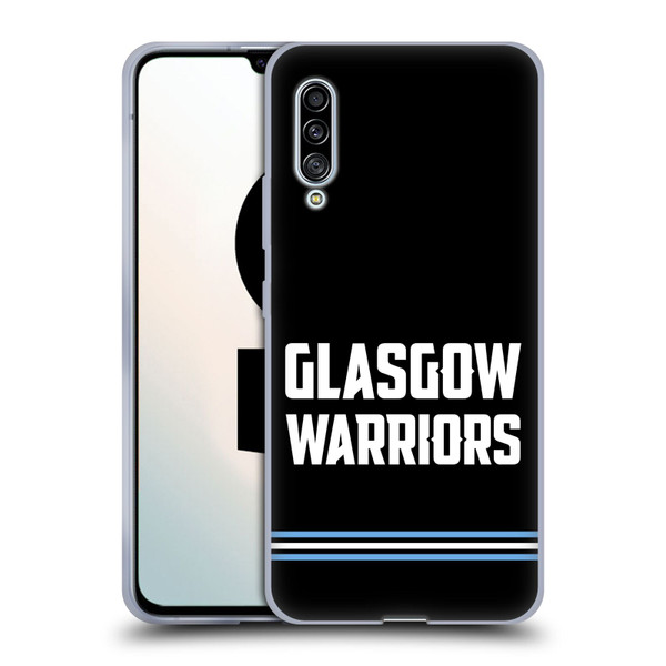 Glasgow Warriors Logo Text Type Black Soft Gel Case for Samsung Galaxy A90 5G (2019)