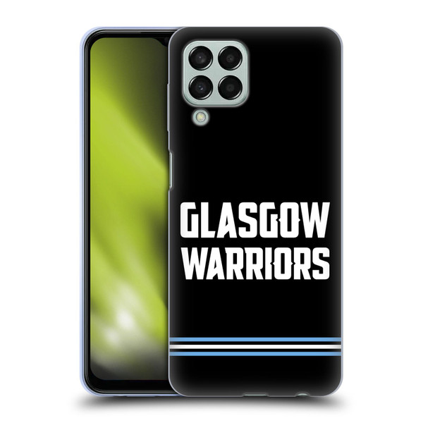 Glasgow Warriors Logo Text Type Black Soft Gel Case for Samsung Galaxy M33 (2022)