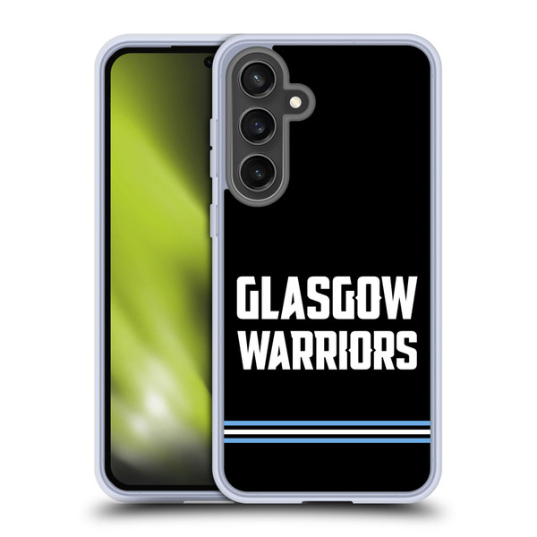 Glasgow Warriors Logo Text Type Black Soft Gel Case for Samsung Galaxy S24 FE