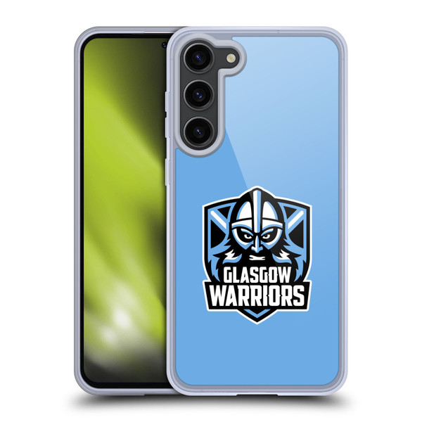 Glasgow Warriors Logo Plain Blue Soft Gel Case for Samsung Galaxy S23+ 5G