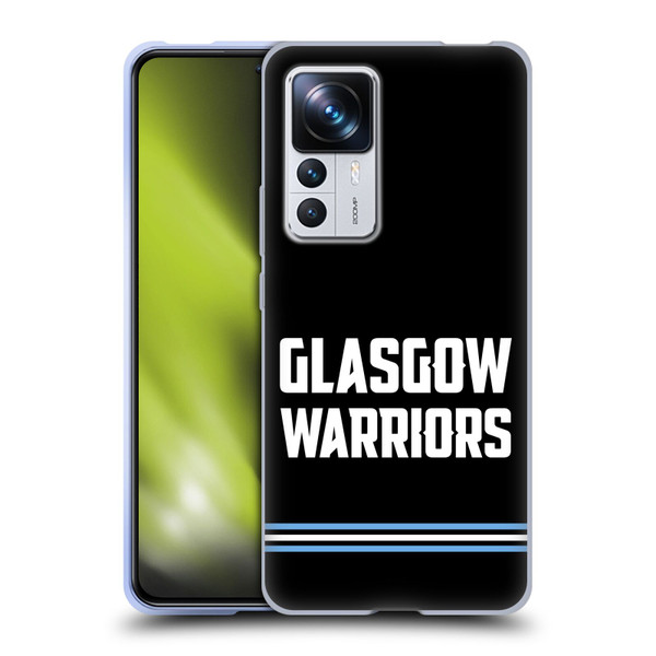 Glasgow Warriors Logo Text Type Black Soft Gel Case for Xiaomi 12T Pro