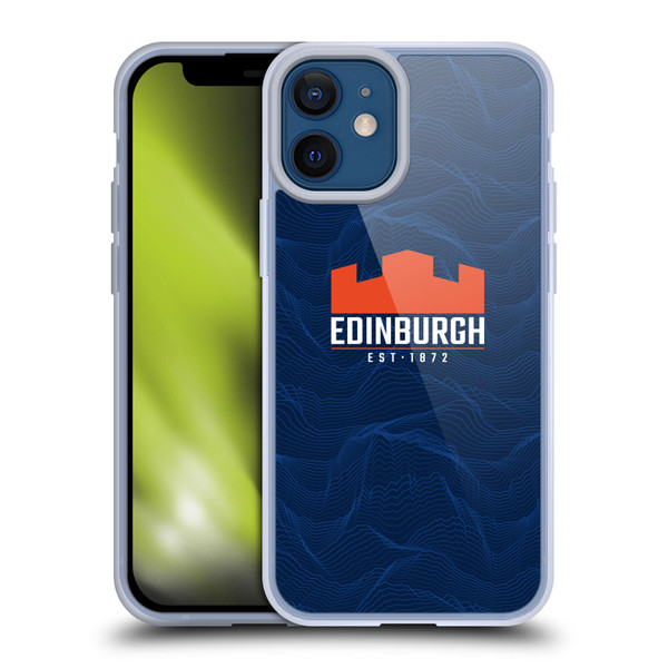 Edinburgh Rugby 2024/25 Crest Kit Home Soft Gel Case for Apple iPhone 12 Mini