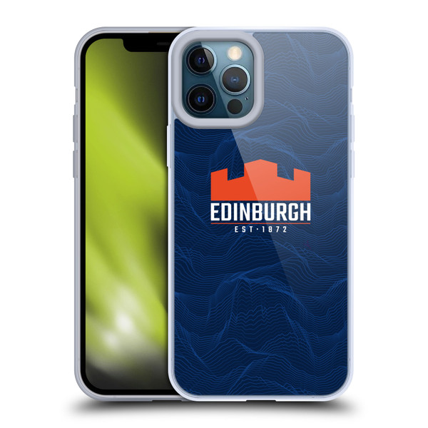 Edinburgh Rugby 2024/25 Crest Kit Home Soft Gel Case for Apple iPhone 12 Pro Max