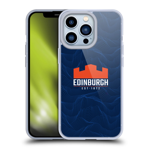 Edinburgh Rugby 2024/25 Crest Kit Home Soft Gel Case for Apple iPhone 13 Pro