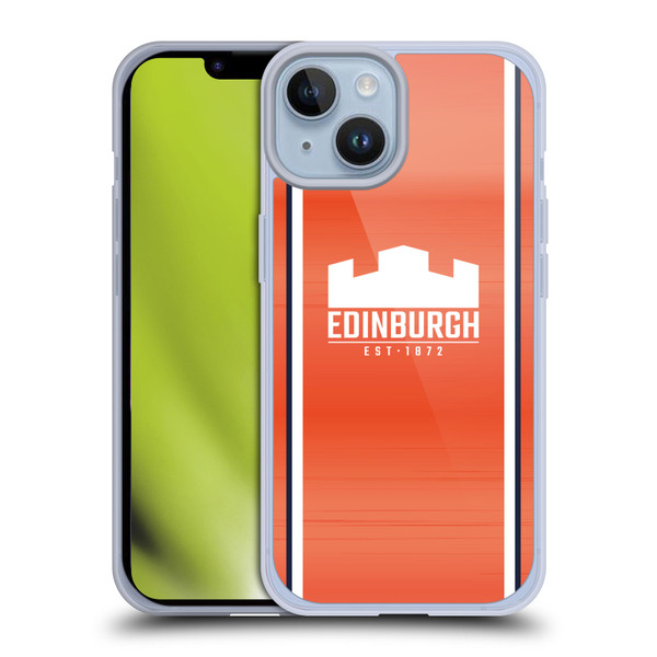 Edinburgh Rugby 2024/25 Crest Kit Away Soft Gel Case for Apple iPhone 14