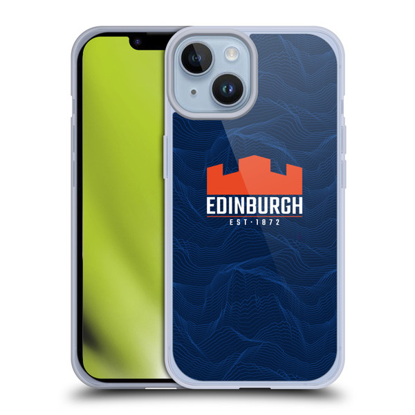 Edinburgh Rugby 2024/25 Crest Kit Home Soft Gel Case for Apple iPhone 14